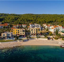 Beachfront Villa with Pool and Sea Views on Ciovo island near Trogir, Sleeps 8